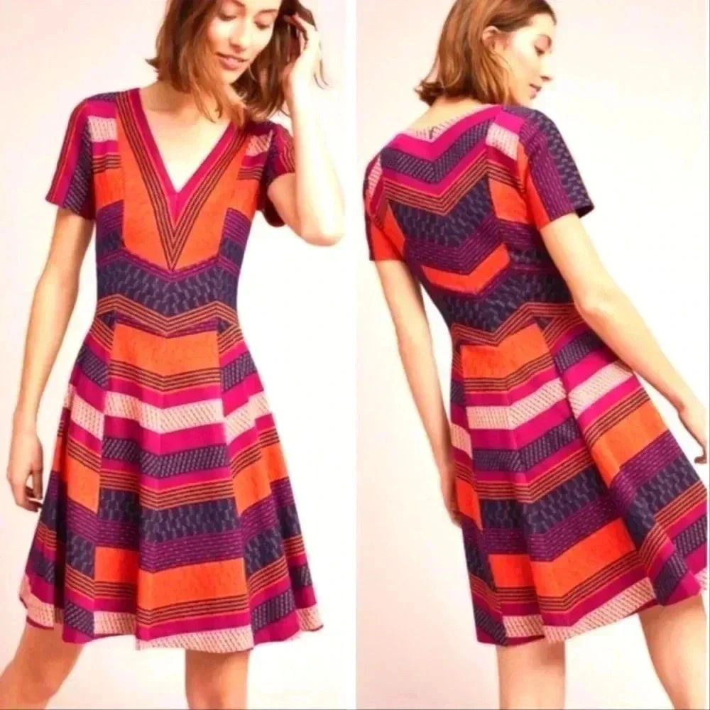 Anthropologie HD in Paris Burbank Knit Dress | Small Petite